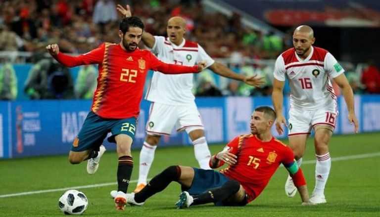 مباراة المغرب وإسبانيا في كأس العالم 2018