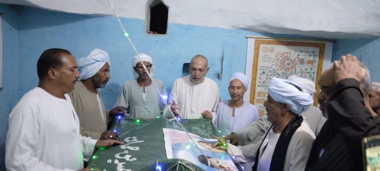 فرقة إنشاد ديني في أحد الموالد - أرشيفية