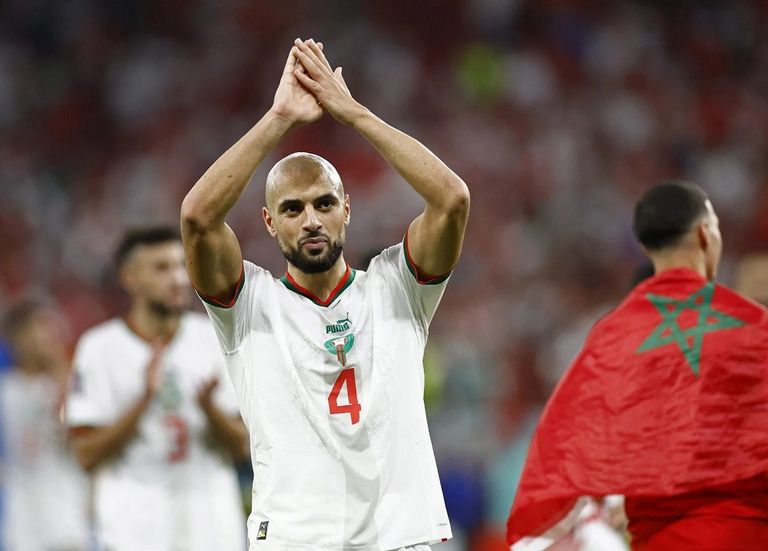 سفيان أمرابط نجم منتخب المغرب في كأس العالم 2022