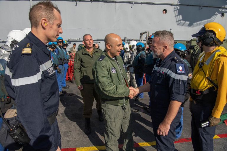 جانب من المناورة بين سلاحي الجو الإسرائيلي والفرنسي