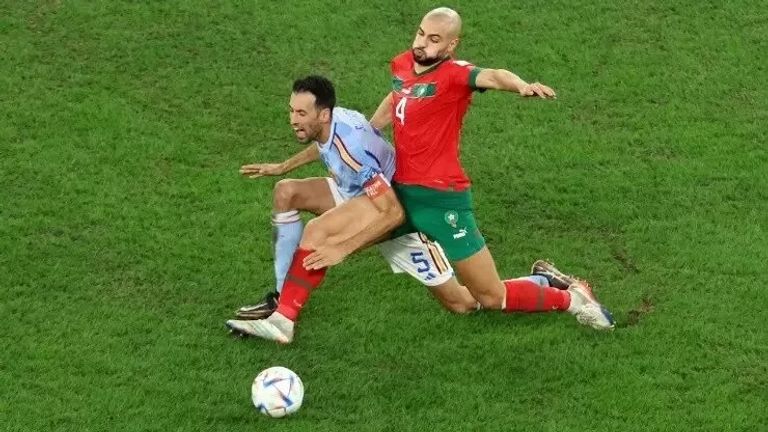 سفيان أمرابط من مواجهة المغرب وإسبانيا في كأس العالم 2022