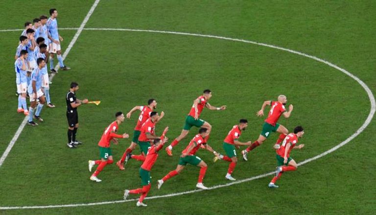 منتخب المغرب ضد إسبانيا في كأس العالم 2022