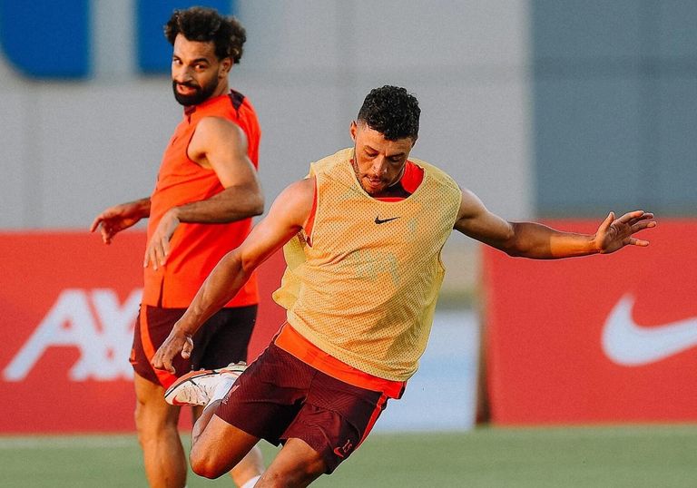 صلاح في مران الريدز محمد صلاح في معسكر ليفربول