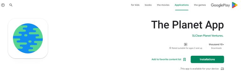 The Planet App تطبيقات المناخ والبيئة - أرشيفية