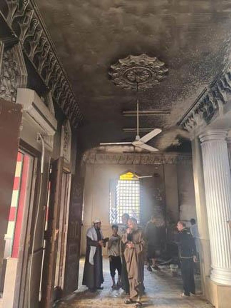 آثار الحريق