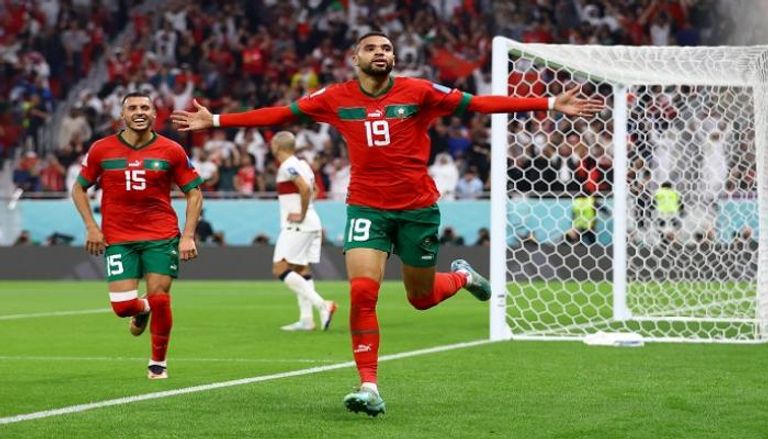 من مباراة المغرب والبرتغال في كأس العالم 2022