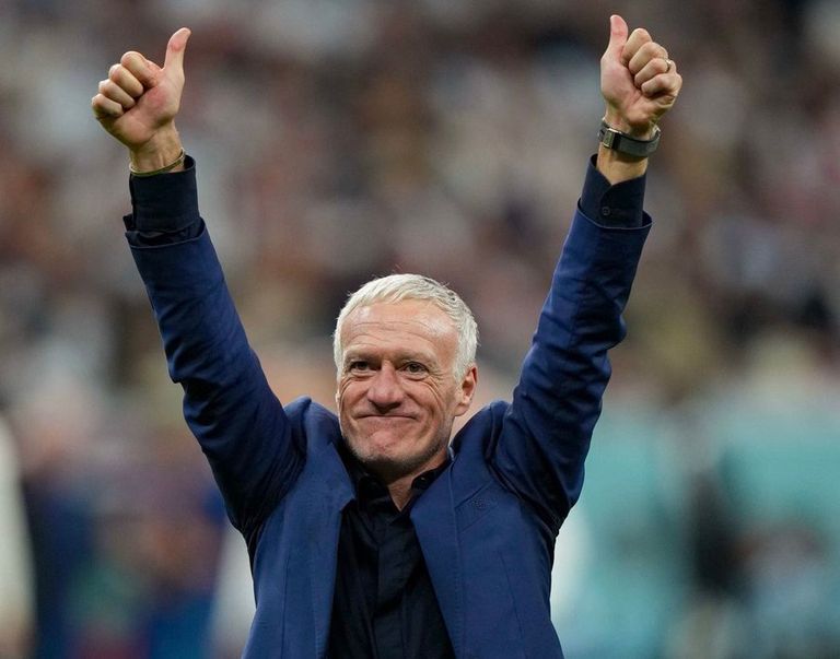 ديدييه ديشامب مدرب منتخب فرنسا زين الدين زيدان مدرب ريال مدريد السابق