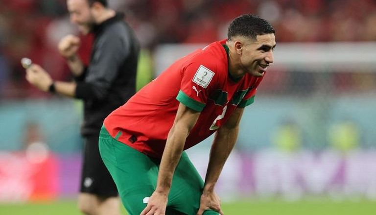أشرف حكيمي نجم منتخب المغرب في كأس العالم 2022