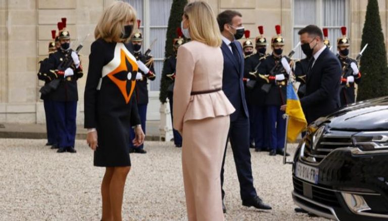 بريجيت تستقبل زوجة رئيس أوكرانيا في 2019