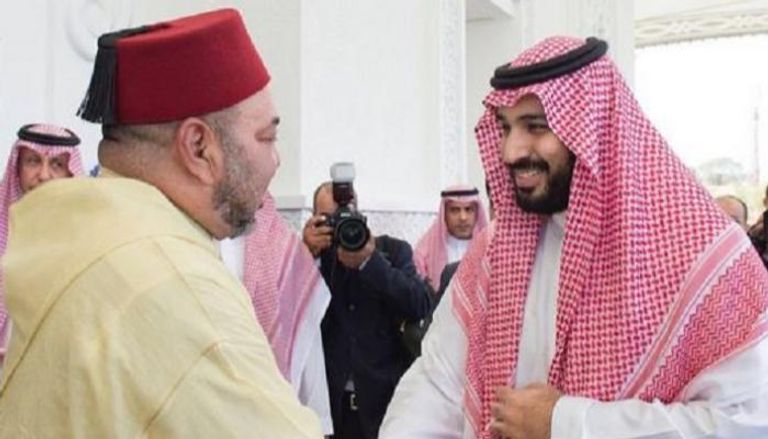 لقاء سابق بين ولي عهد السعودية وعاهل المغرب