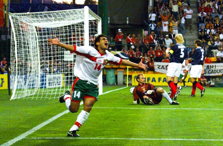 صلاح الدين بصير نجم منتخب المغرب في كأس العالم 1998