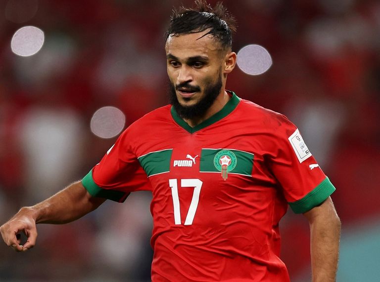 سفيان بوفال نجم منتخب المغرب في كأس العالم 2022 سفيان بوفال نجم منتخب المغرب في كأس العالم 2022