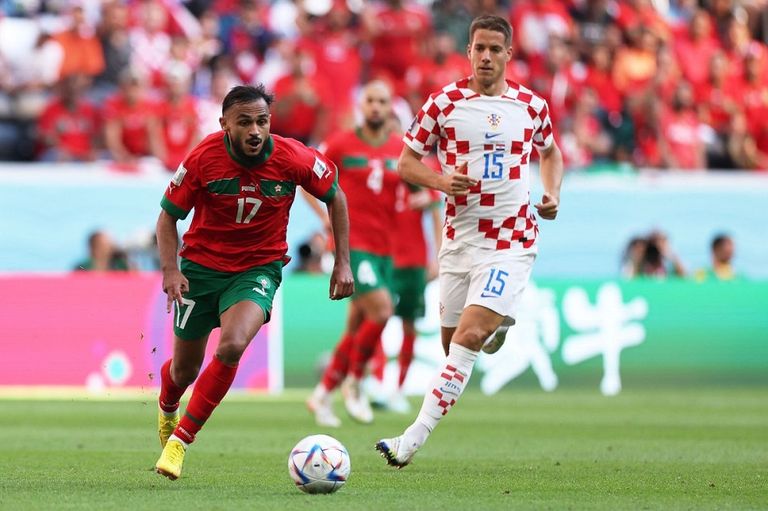 سفيان بوفال نجم منتخب المغرب ضد كرواتيا في كأس العالم 2022 سفيان بوفال نجم منتخب المغرب في كأس العالم 2022