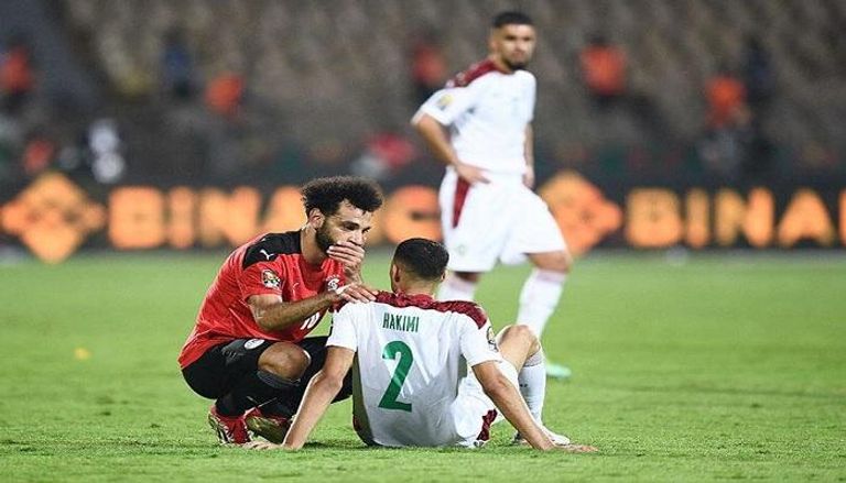 محمد صلاح في مباراة سابقة أمام المغرب 