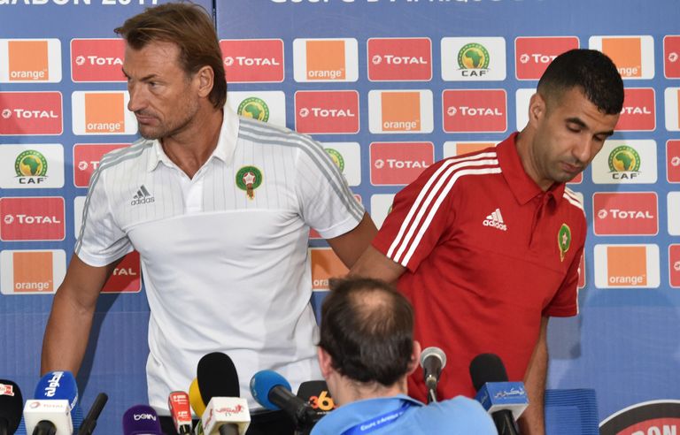 هيرفي رينارد مع منتخب المغرب هيرفي رينارد
