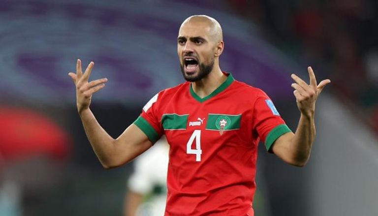 سفيان أمرابط نجم منتخب المغرب في كأس العالم 2022