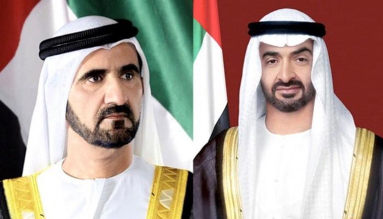 الشيخ محمد بن زايد آل نهيان والشيخ محمد بن راشد آل مكتوم