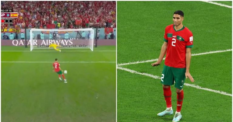 فرحة حكيمي بعد التسجيل في إسبانيا فرحة حكيمي بعد التسجيل في إسبانيا