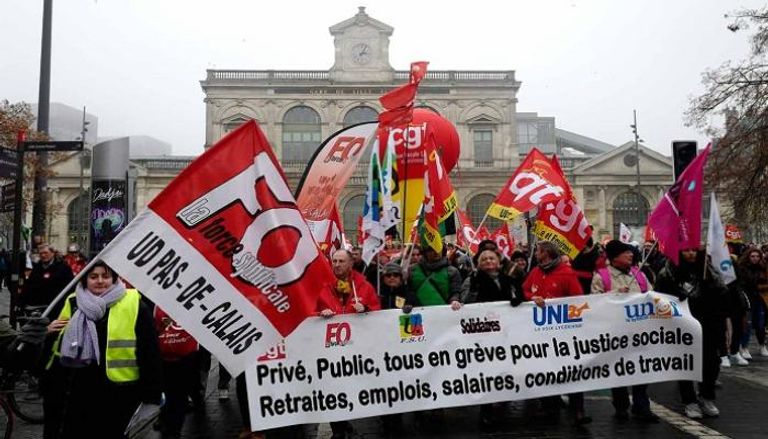 احتجاجات سابقة في فرنسا ضد إصلاح نظام التقاعد - أرشيفية