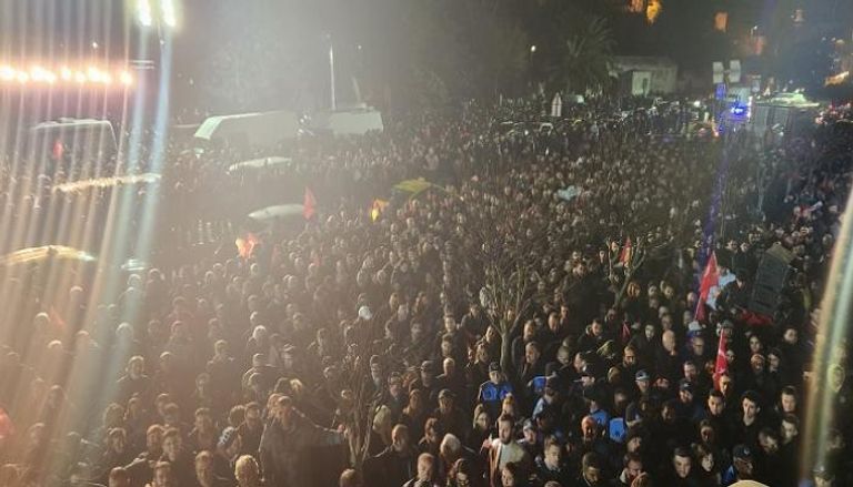 جانب من الاحتجاجات في تركيا الرافضة لحكم إدانة رئيس بلدية إسطنبول