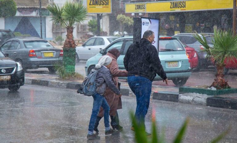 هطول أمطار في مصر توقعات بتعرض مصر لظواهر جوية عنيفة في الشتاء - أرشيفية