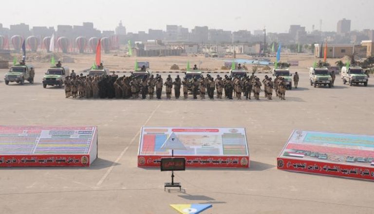جانب من القوات المصرية والسودانية المشاركة في التدريب المشترك