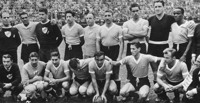 منتخب أوروجواي في كأس العالم 1950 من مباراة البرازيل وأوروجواي في كأس العالم 1950