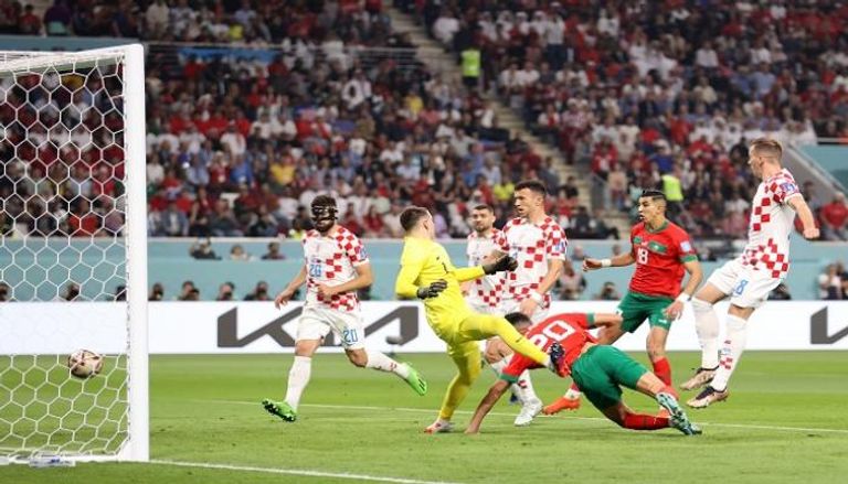 من مباراة المغرب وكرواتيا - كأس العالم 2022