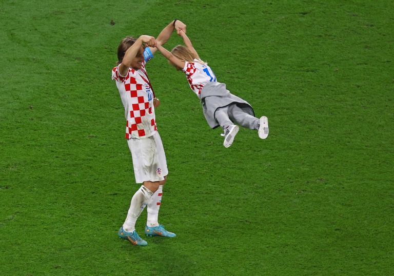 احتفالات لاعبي كرواتيا