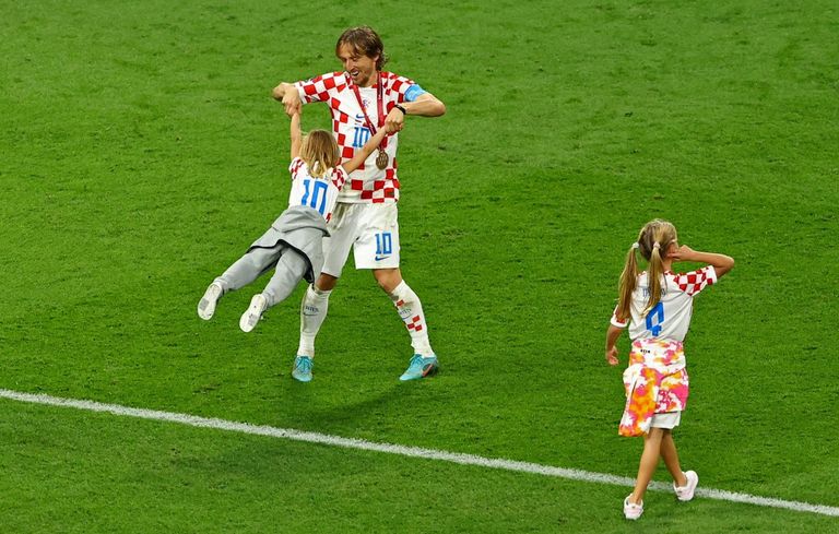 احتفالات لاعبي كرواتيا