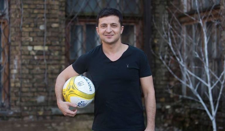 الرئيس الأوكراني فولوديمير زيلينسكي من المهتمين بكرة القدم- أرشيفية