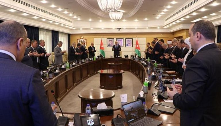 مجلس الوزراء الأردني خلال اجتماعه اليوم الأحد