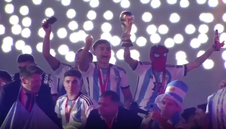 سبايدر مان في احتفالات الأرجنتين