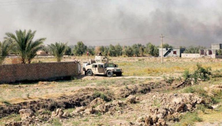 دورية للجيش العراقي في إحدى قرى ديالى 
