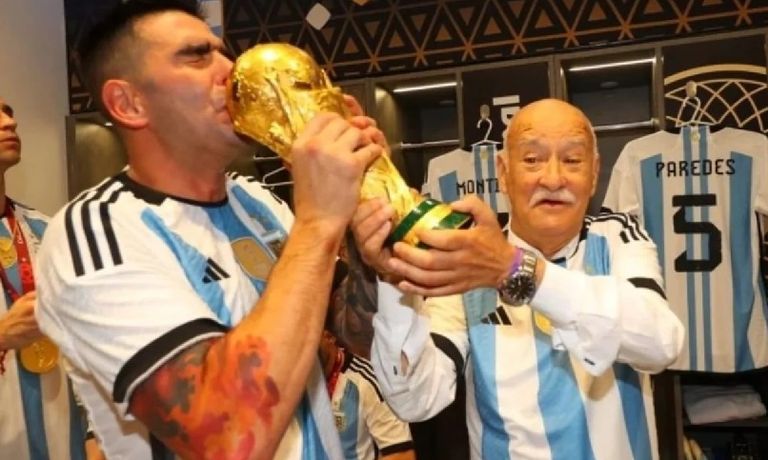 عمر سوتو مع كأس العالم ليونيل ميسي نجم الأرجنتين في بداياته