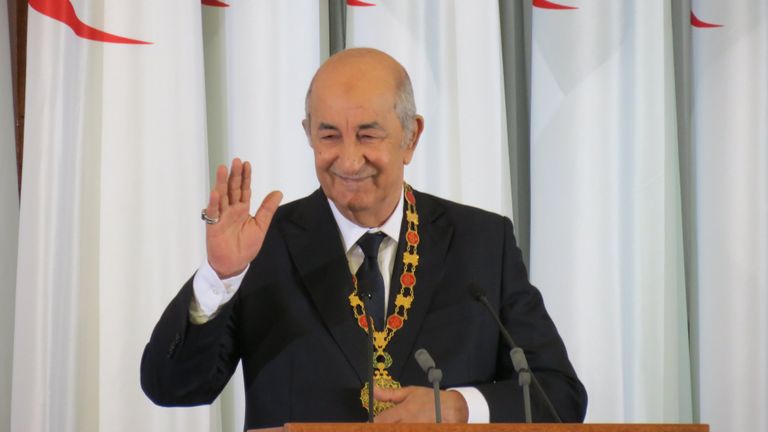 الرئيس الجزائري عبد المجيد تبون الرئيس الجزائري عبد المجيد تبون