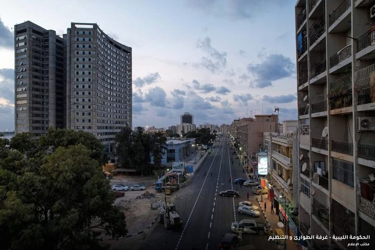 آثار الدمار على كثير من مباني بنغازي- أرشيفية