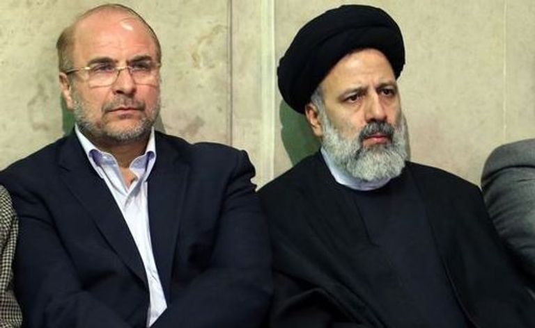 محمد باقر قاليباف وإبراهيم رئيسي