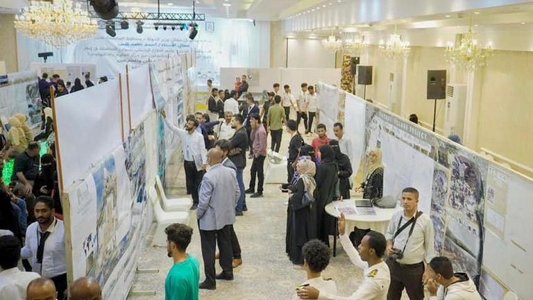 أحد ابتكارات المشاركين في معرض المخترعين في مدينة عدن اليمنية