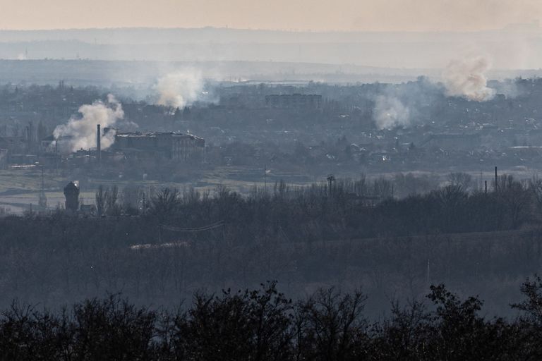 بخموت- خط الجبهة شرق أوكرانيا