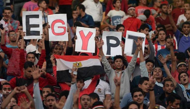 تشجيع المصريين لكرة القدم