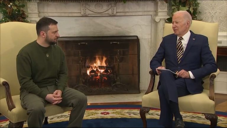 بايدن يستقبل زيلينسكي في البيت الأبيض