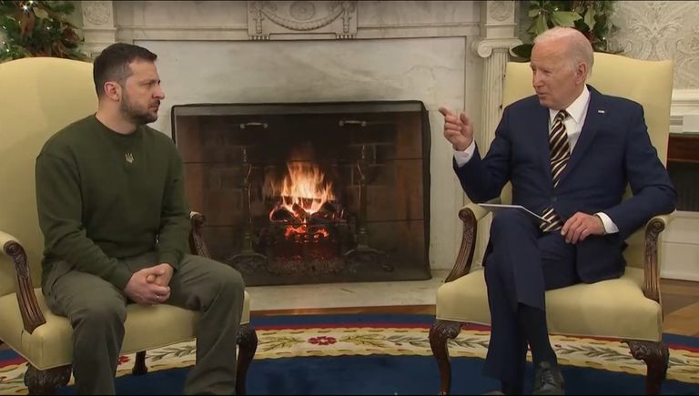 بايدن يستقبل زيلينسكي في البيت الأبيض