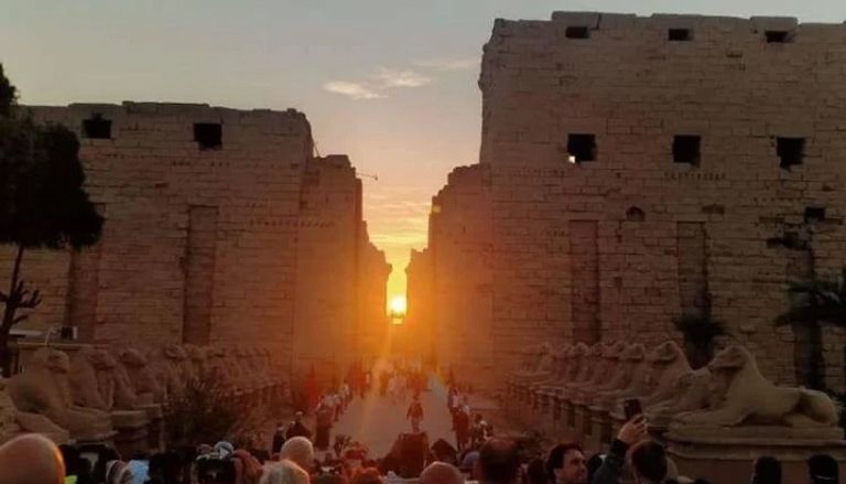 تعامد الشمس على قدس أقداس معبد الكرنك