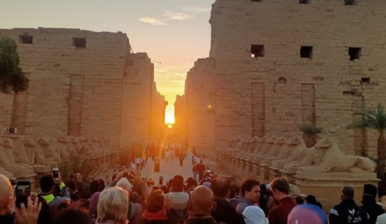 تعامد الشمس على قدس أقداس معبد الكرنك