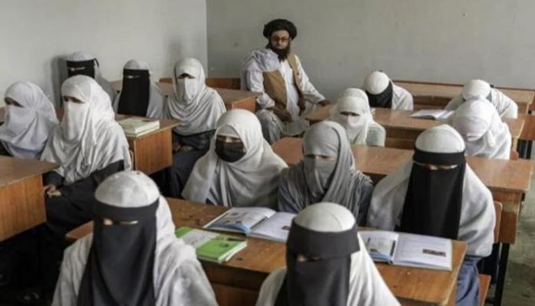 طالبات أفغانيات في إحدى مدارس كابول