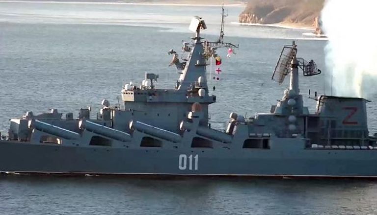 ٍسفينة حربية روسية مشاركة في المناورات مع الصين