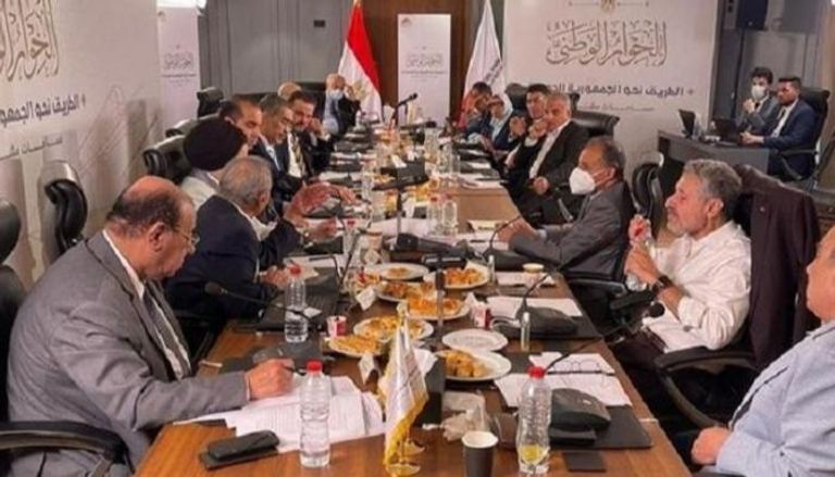 جانب من جلسات الحوار الوطني في مصر
