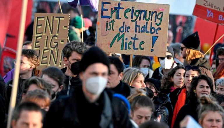 مظاهرة سابقة في برلين 