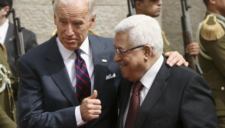 الرئيس بايدن والرئيس عباس في بيت لحم 